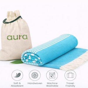 Bamboo Bath Towel – Premium Soft, Eco-Friendly & Highly Absorbent | Blue | 36 × 72 Inch