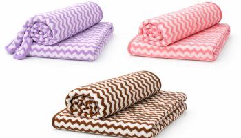 Premium Microfiber Zigzag Bath Towels (4)